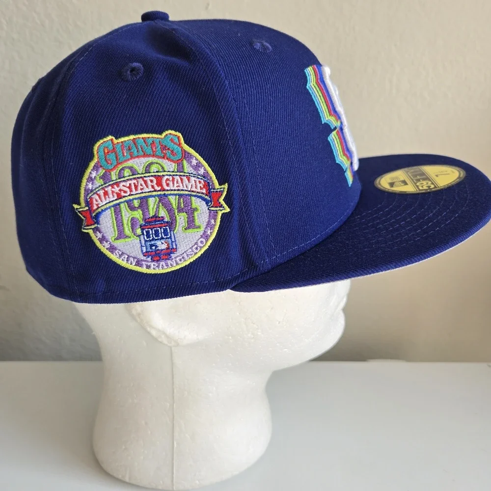 New Era San Francisco Giants 1984 All Star Game Patch 59Fifty Blue Fitted Hat 7½